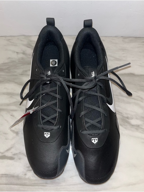 Nike Alpha Fastflex Football Cleats Black White Men’s Size 11 New No Box main image 6
